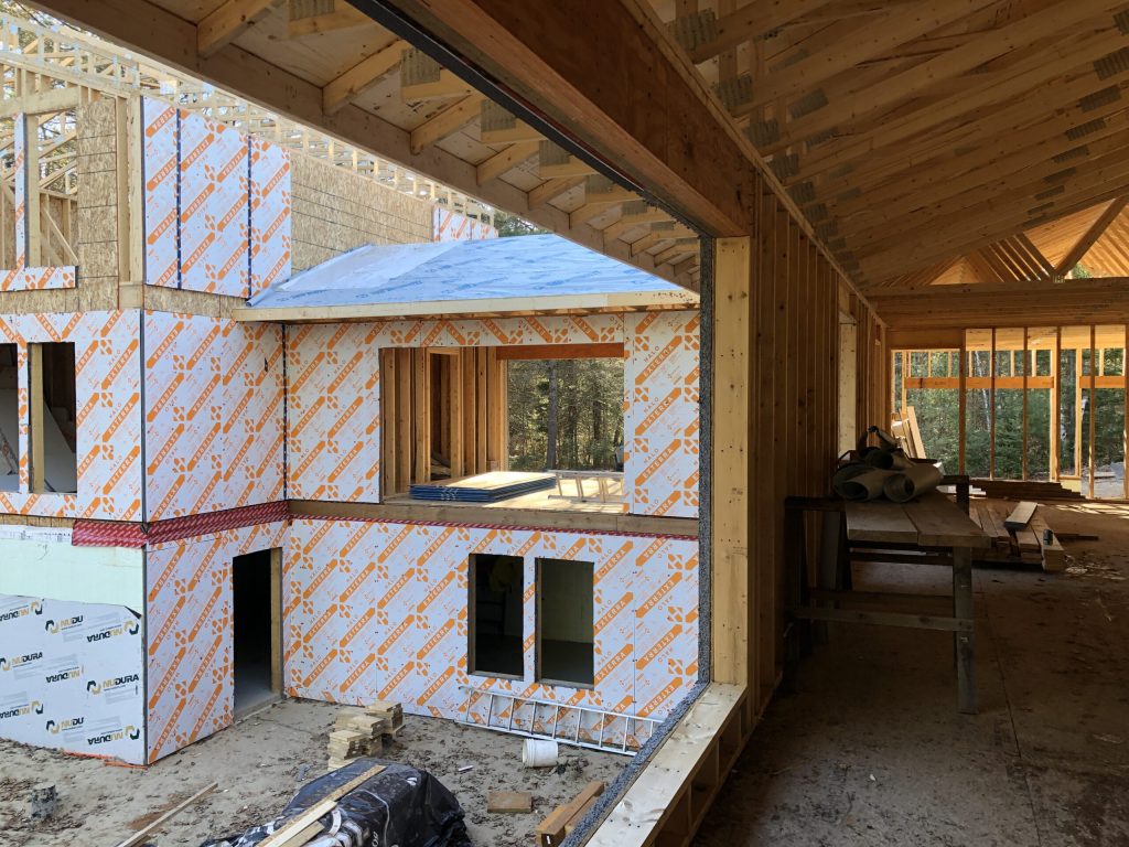 Construction of Cedarhaus B&B in Bancroft, Ontario